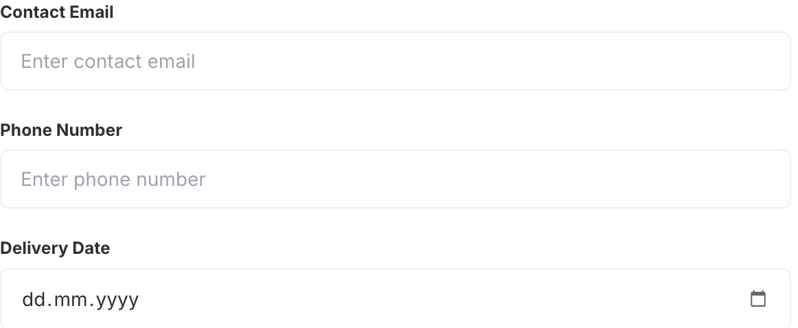 Date picker calendar open on a Shopify product page with a delivery date selected